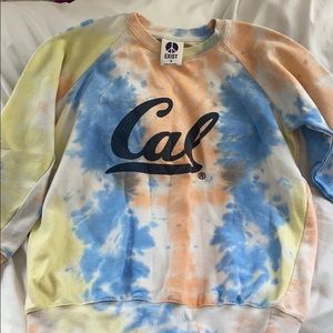 Tie dye cal sweatshirt